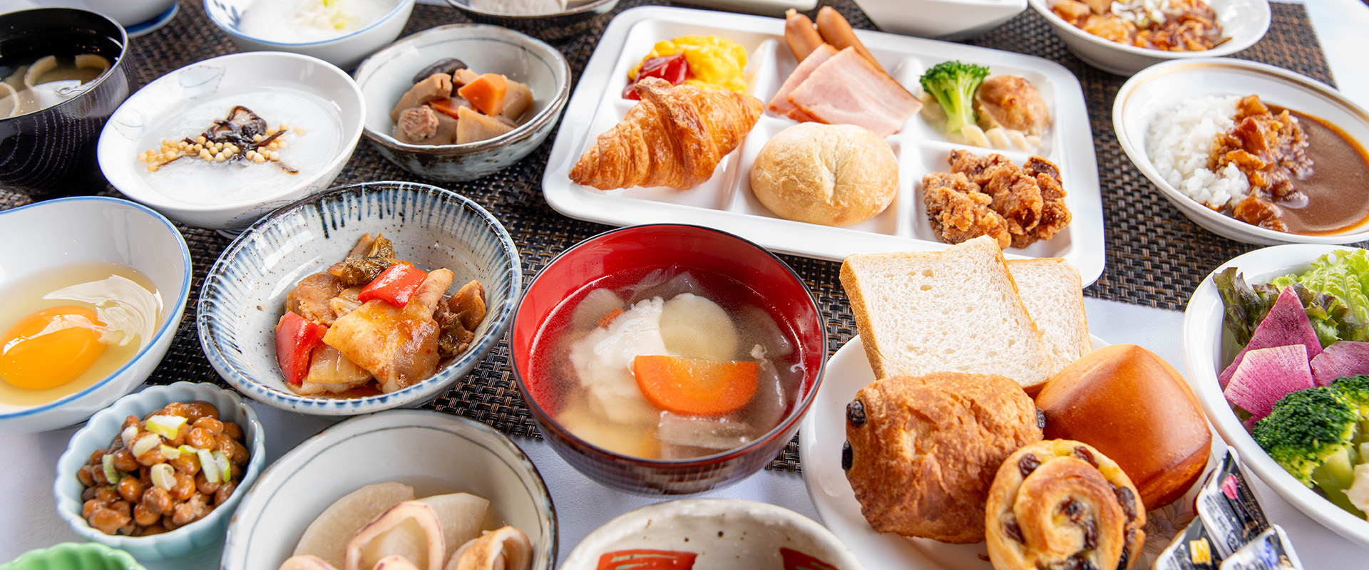 朝食 56種類のバラエティ豊かな朝食をご堪能下さい