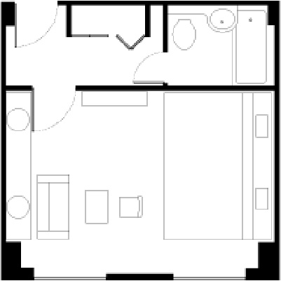 デラックスダブル 室内図