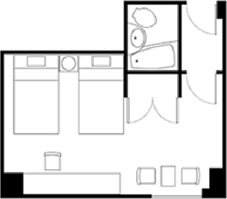 スタンダードツイン 室内図