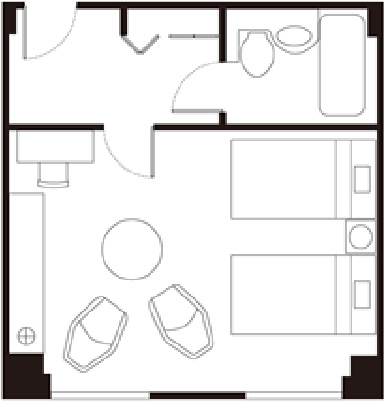 プレミアムツイン 室内図